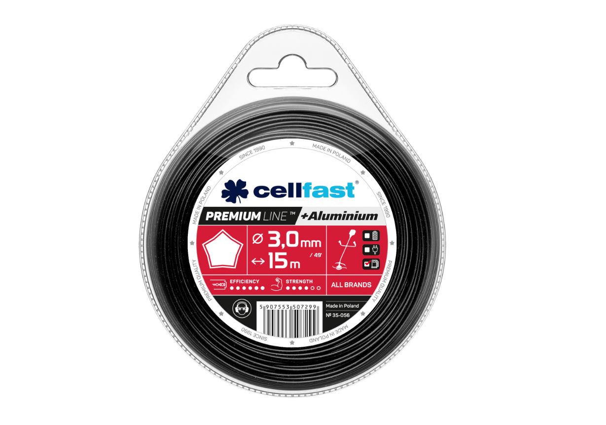 Trimmertråd Cellfast 35-056; 3,0 mm; 15 m