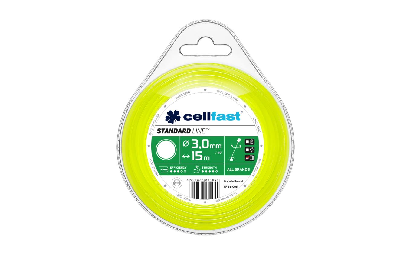 Trimmertråd Cellfast 35-005; 3,0 mm; 15 m