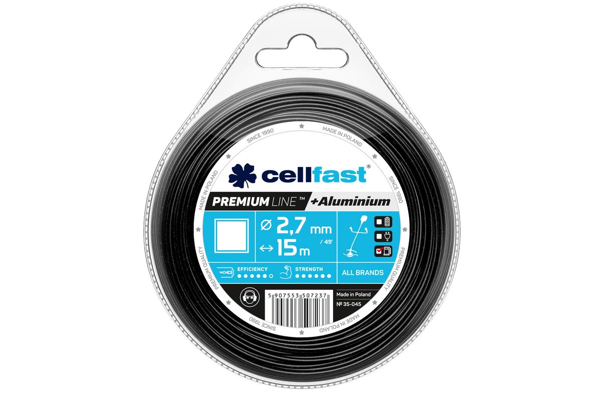 Trimmertråd Cellfast 35-045; 2,7 mm; 15 m