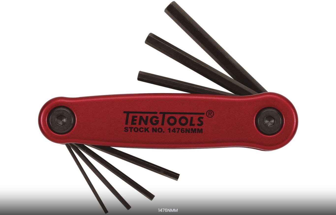 Unbrakonøkler Teng Tools 151470101; 1,5-6 mm; 7 stk