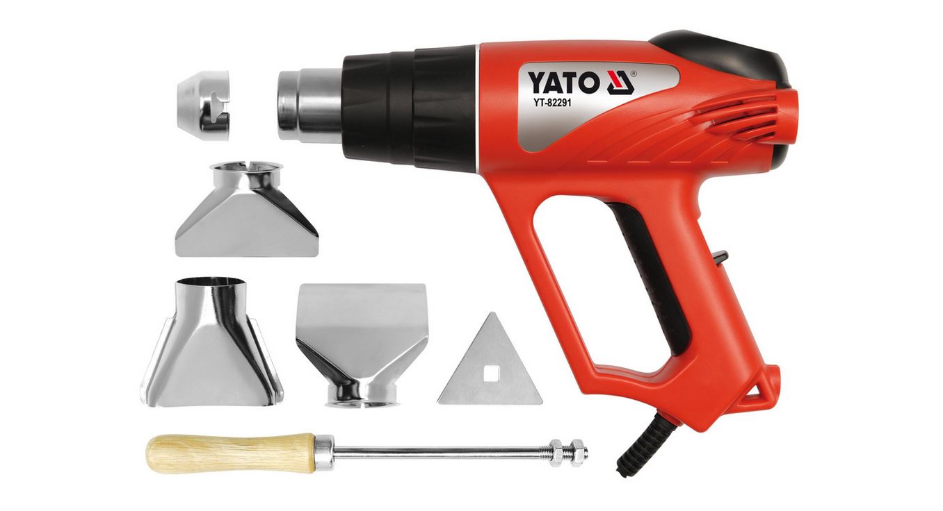 Varmluftspistol Yato YT-82291; 2000 W + tilbehør
