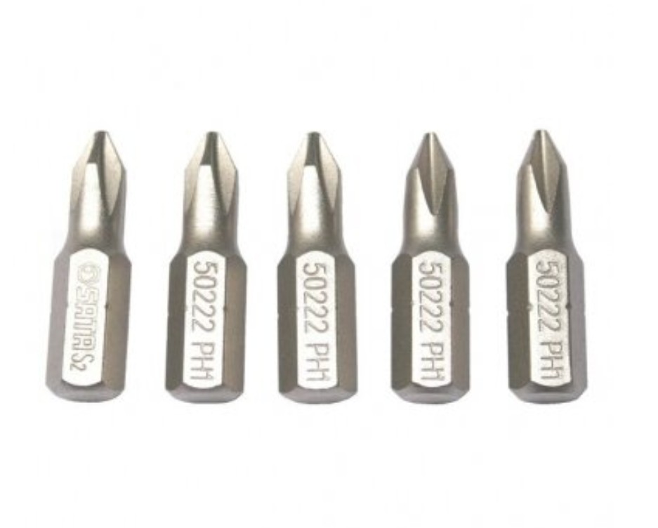 Skrubits Sata S59222; 1/4''; PH1; 5 stk