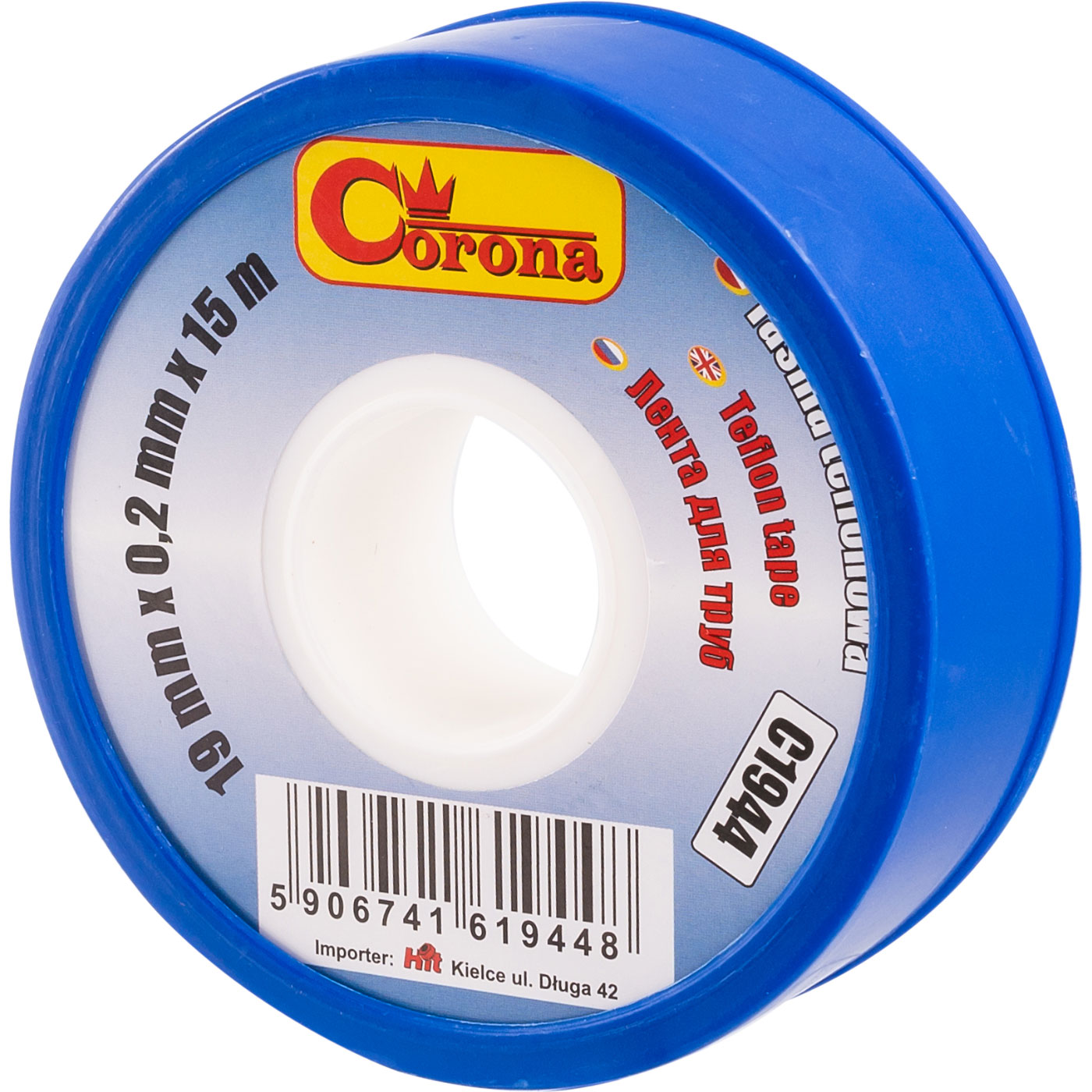 Teflonbånd Richmann C1944; 19 mm x 0,2 mm x 15 m