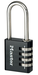 Låse MasterLock 7640EURDBLKLH; 40 mm