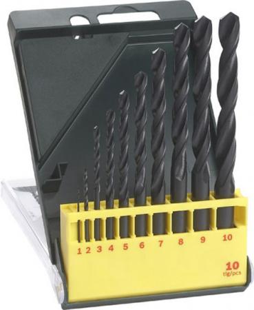 Metallborsett Bosch HSS-R; 1-10 mm; 10 stk