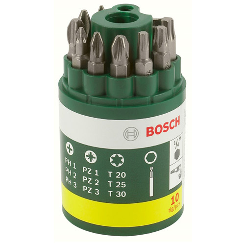 Bitssett PH; PZ; T; 9 stk. + megnetisk holder