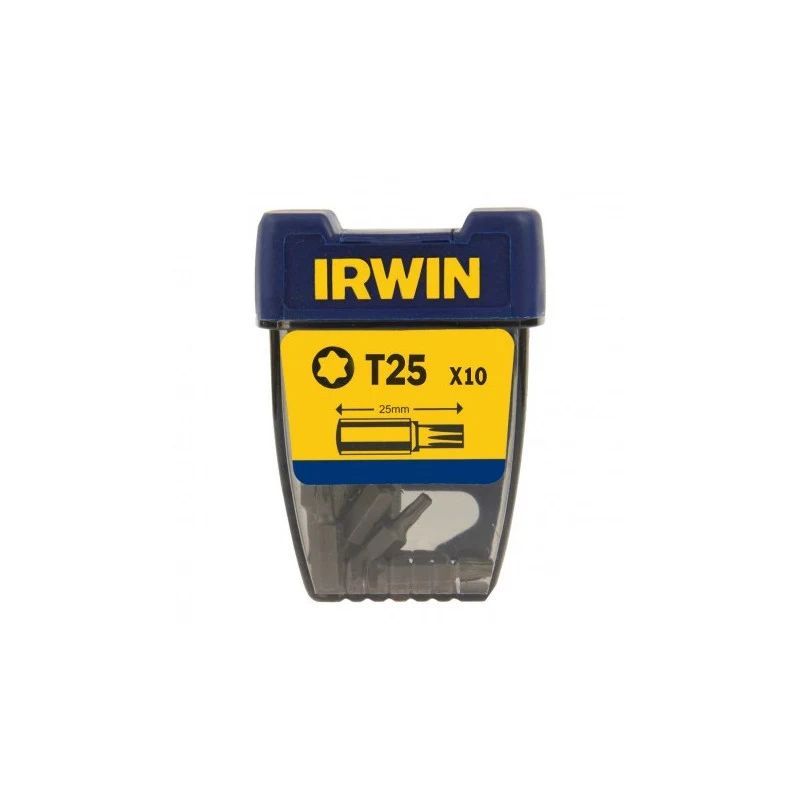Bitssett til skrutrekker Irwin 10504354; T25; 25 mm; 10 stk