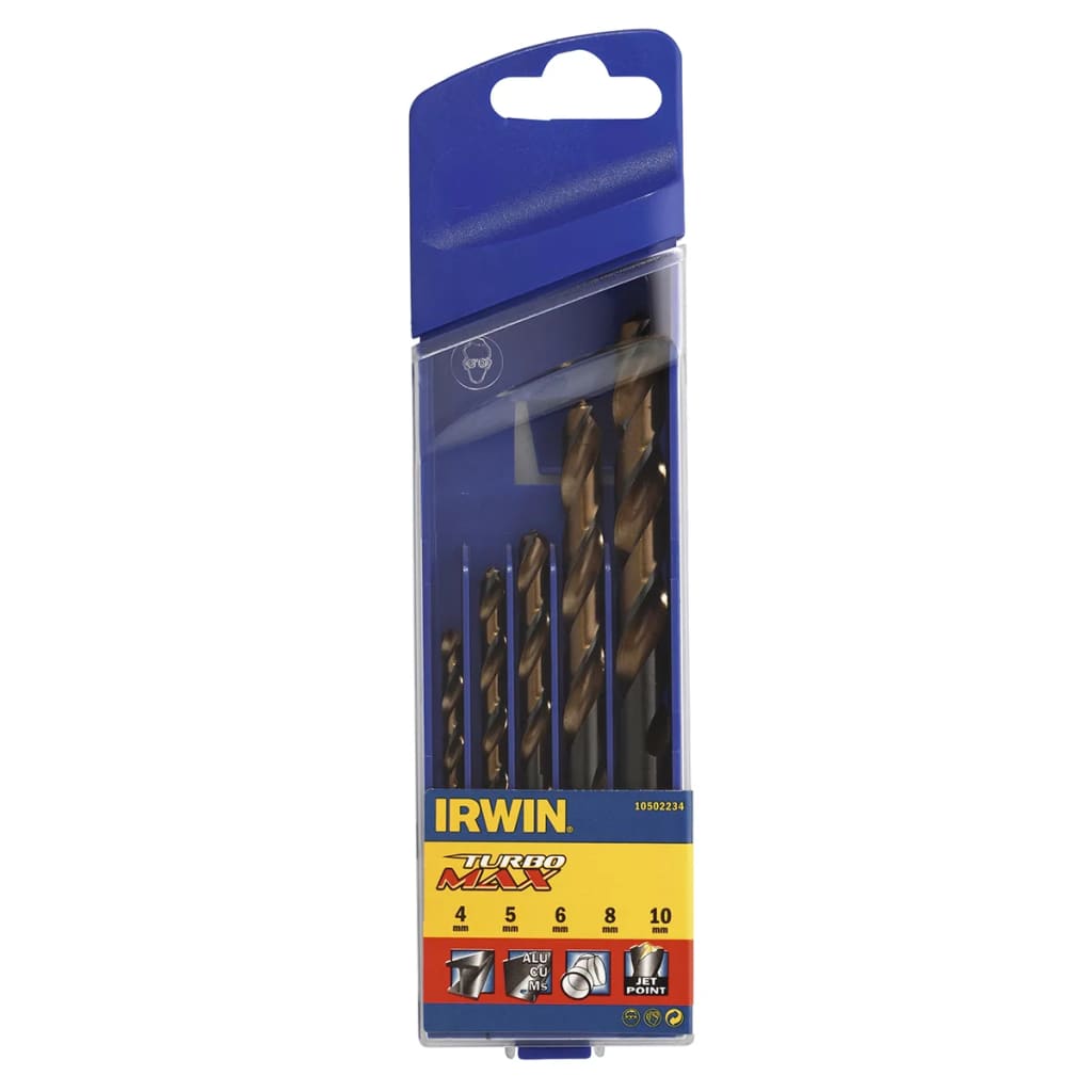 Metallborsett Irwin 10502234; 4-10 mm; 5 stk
