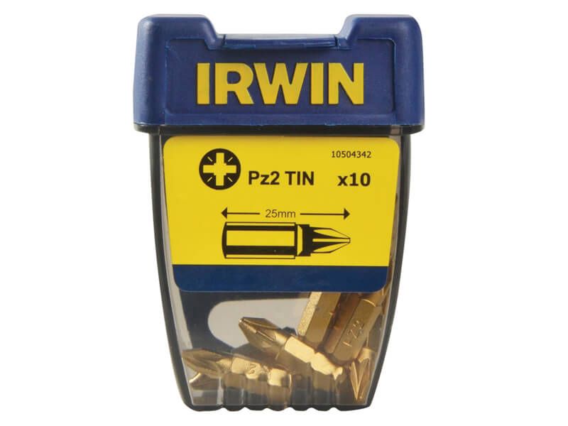 Bitssett til skrutrekker Irwin 10504342; PZ2; 25 mm; 10 stk