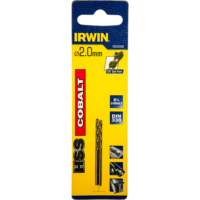 Bor for metall Irwin 10502509; 2x49 mm; HSS