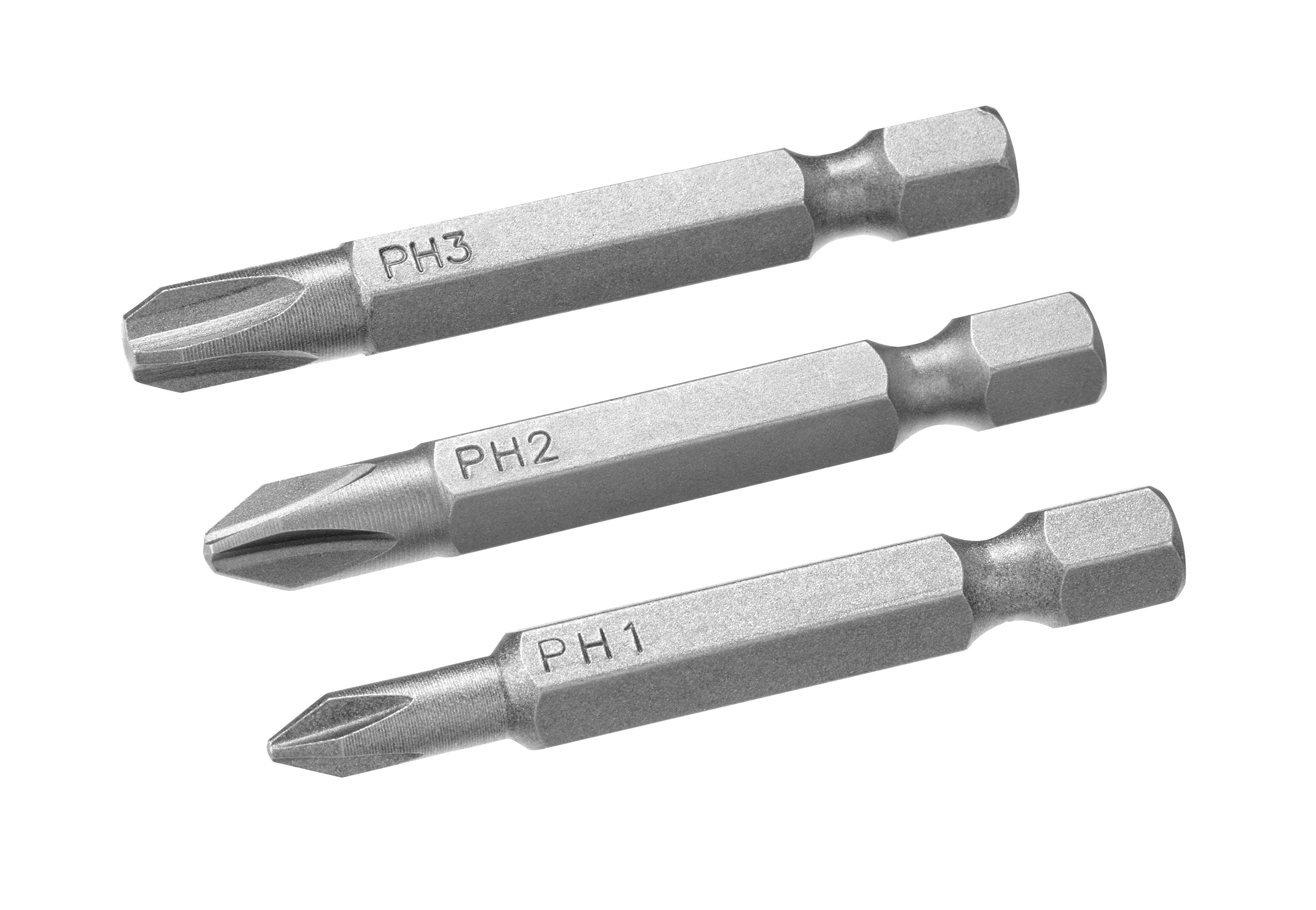 Bitssett til skrutrekker Irwin IW6061418; PH1/PH2/PH3; 50 mm; 3 stk