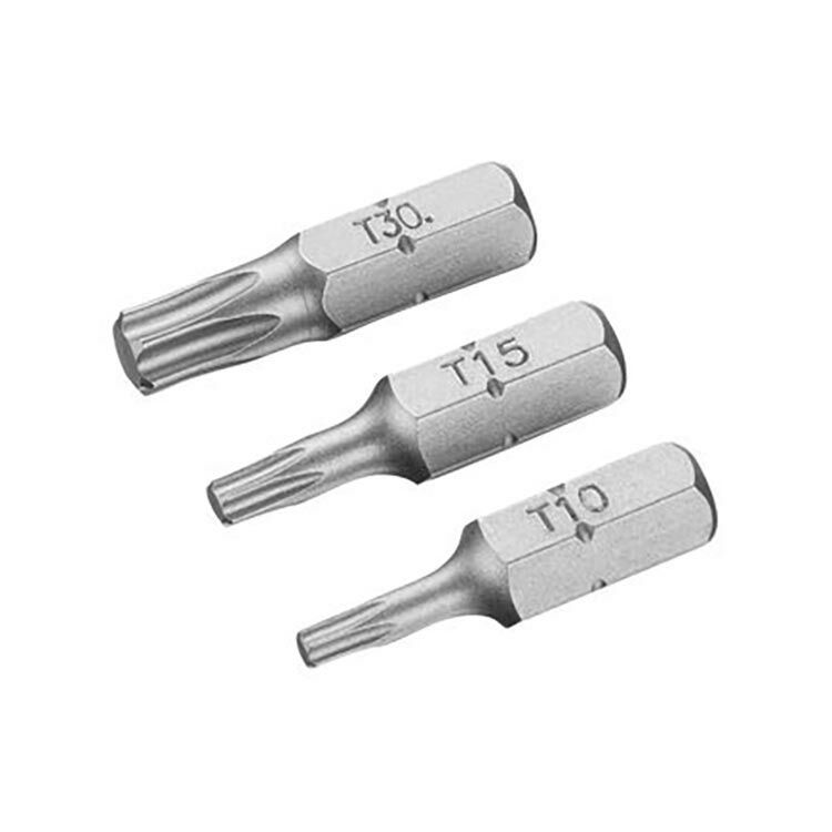 Bitssett til skrutrekker Irwin IW6061628; T10/T15/T30; 25 mm; 3 stk