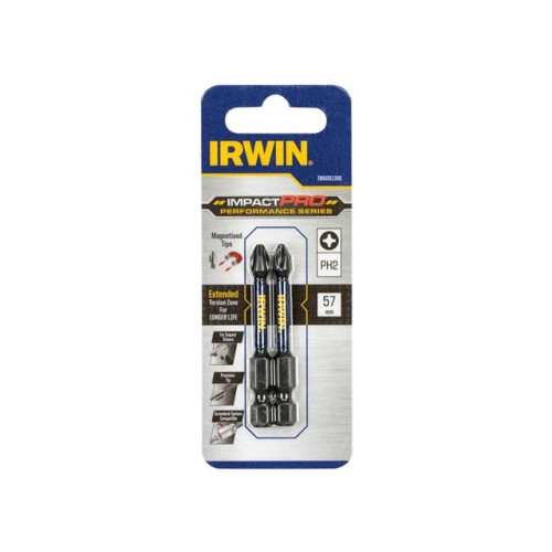 Skrubits Irwin IW6061306; PH2; 57 mm; 2 stk