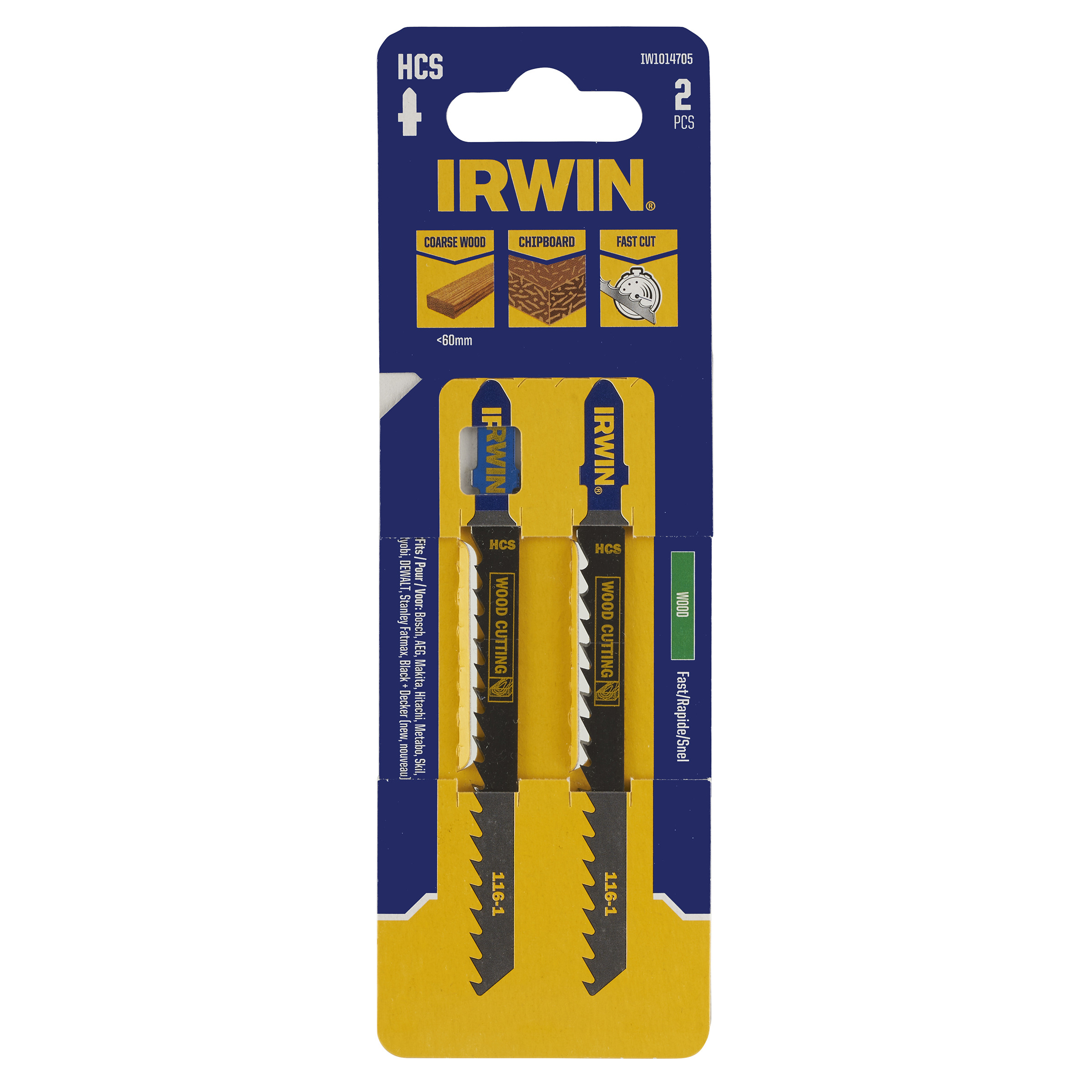 Stikksagblad Irwin IW1014705; 2 stk