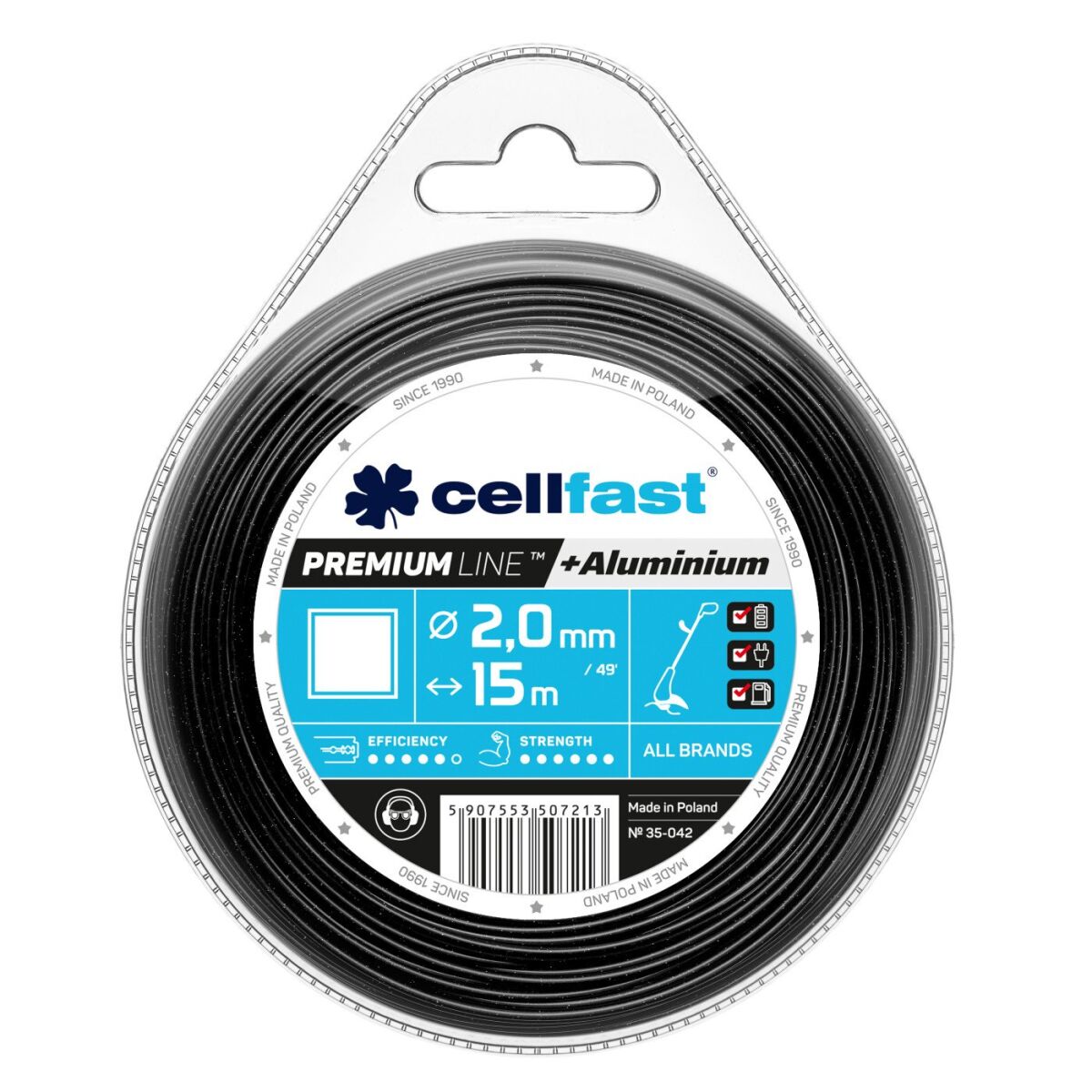 Trimmertråd Cellfast 35-042; 2 mm; 15 m