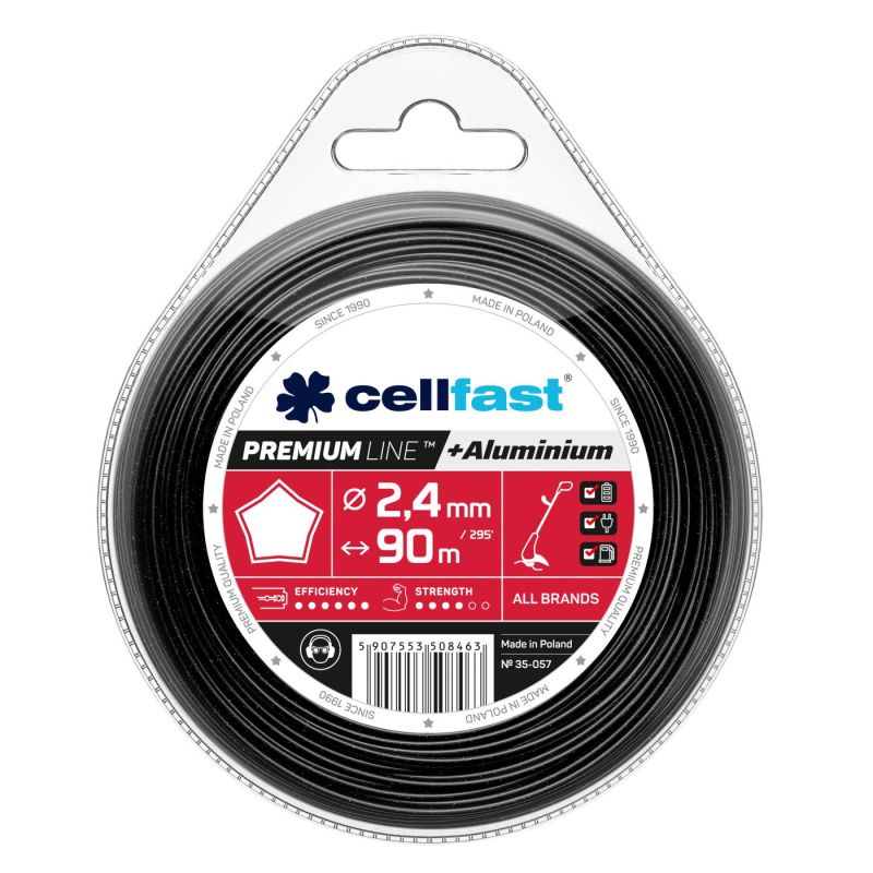 Trimmertråd Cellfast 35-057; 2,4 mm; 90 m