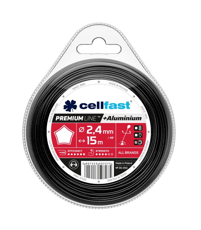 Trimmertråd Cellfast 35-053; 2,4 mm; 15 m