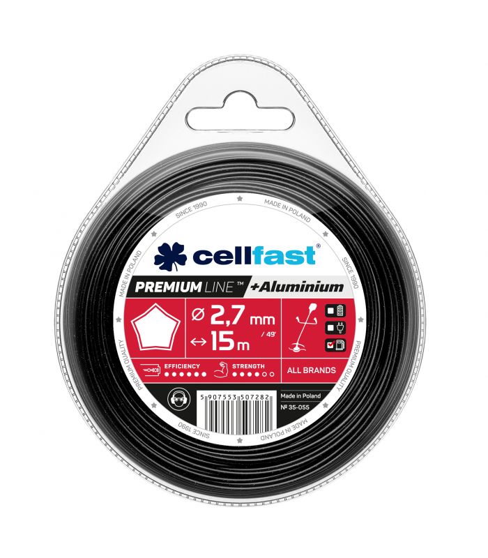 Trimmertråd Cellfast 35-055; 2,7 mm; 15 m