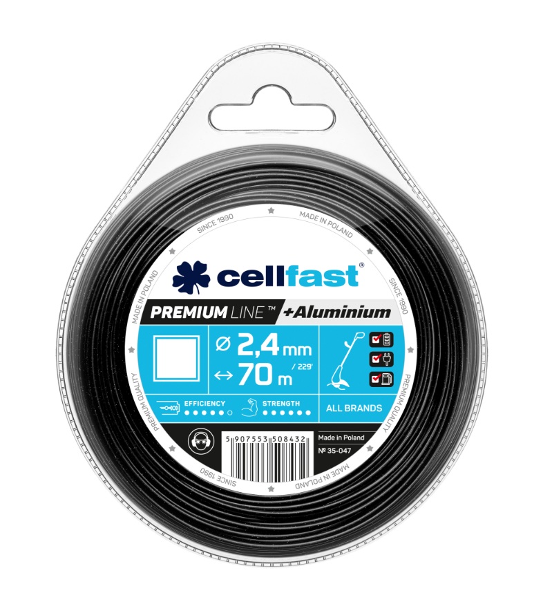 Trimmertråd Cellfast 35-047; 2,4 mm; 70 m