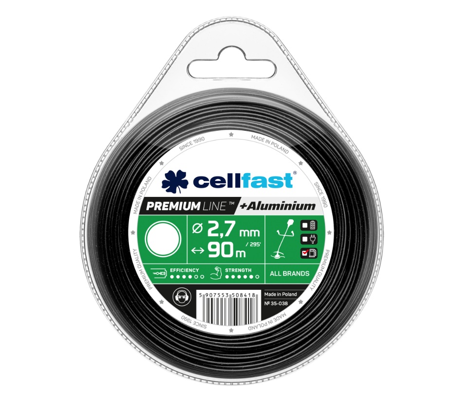 Trimmertråd Cellfast 35-038; 2,7 mm; 90 m