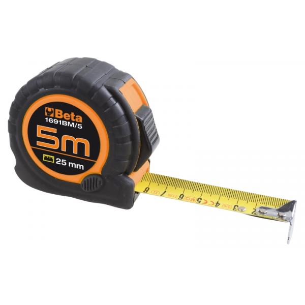 Målerulle Beta 1691BM-5; 25 mm; 5 m