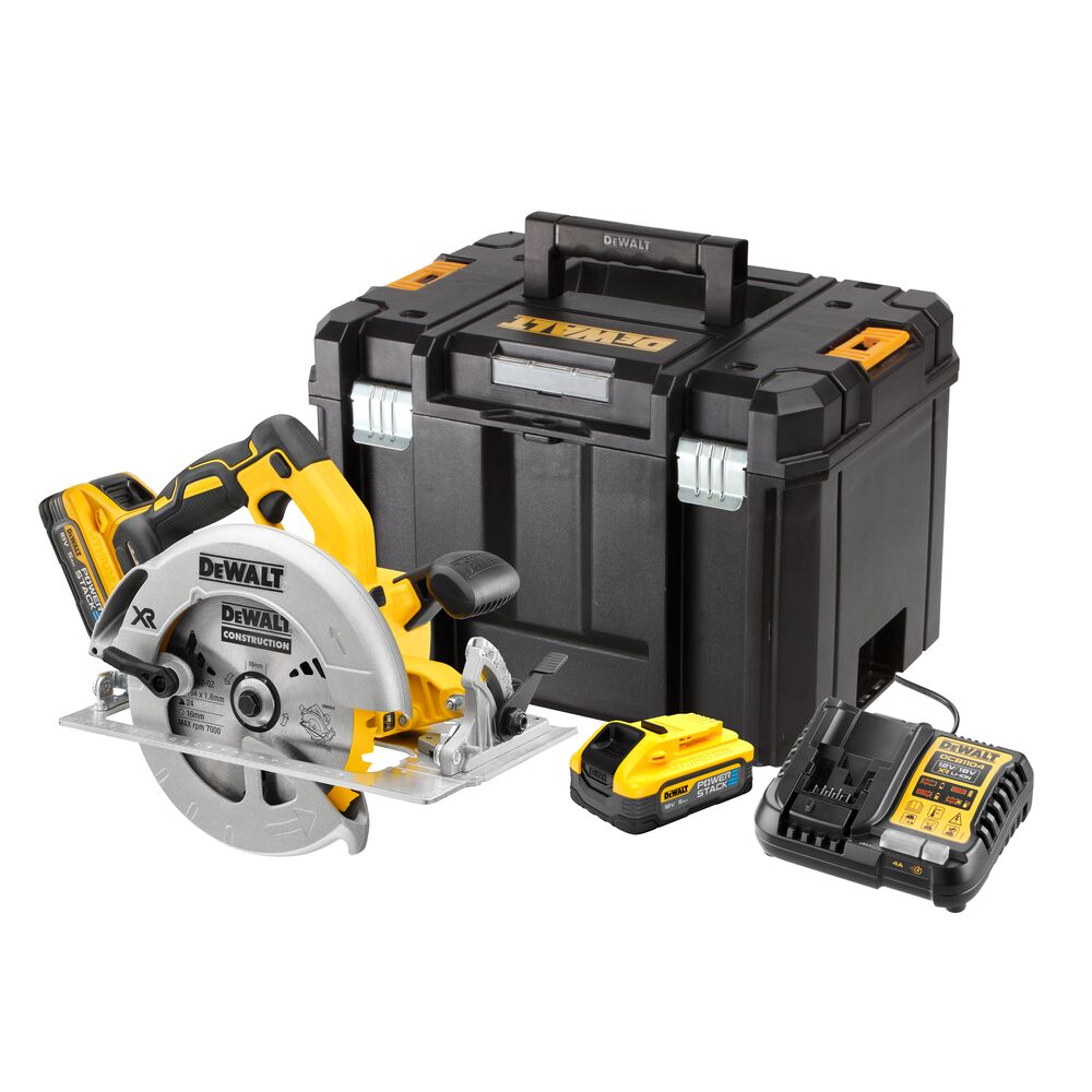 Batteridrevet sirkelsag DeWalt DCS570H2T-QW; 18 V; 1x5,0 Ah batt.