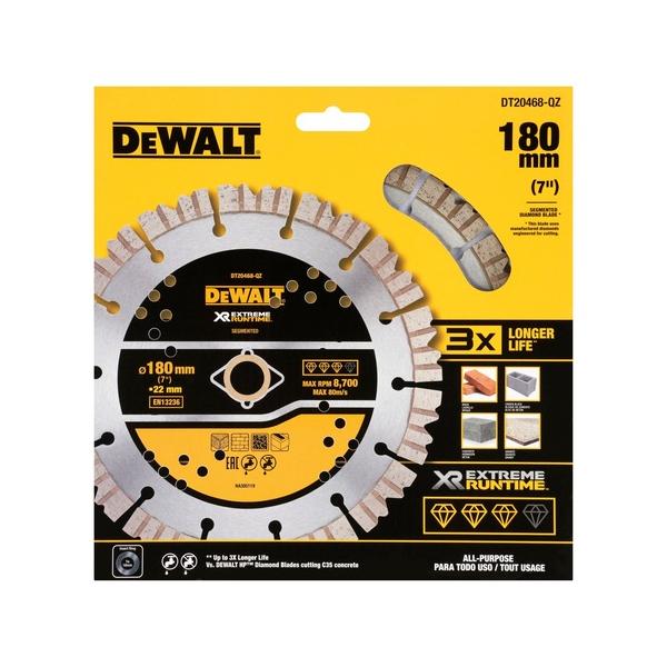 Diamantkappeskive DeWalt DT20468-QZ; 180x22,23 mm
