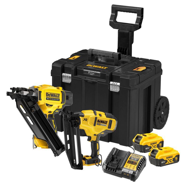 Verktøysett DeWalt DCK246P2T-QW (DCN660 + DCN930); 18 V; 2x5,0 Ah batt.
