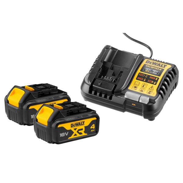 Batteri DeWalt DCB1104M2-QW; 18 V; 2x4,0 Ah; Li-ion
