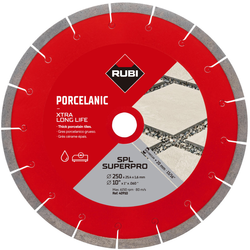 Diamantkappeskive Rubi SPL 250 EXT SUPERPRO; 250 mm