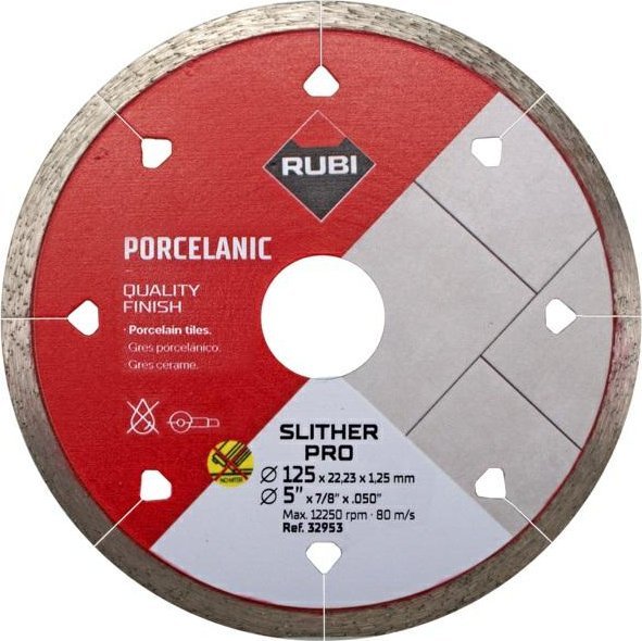 Diamantkappeskive Rubi SLITHER 125 PRO; 125 mm