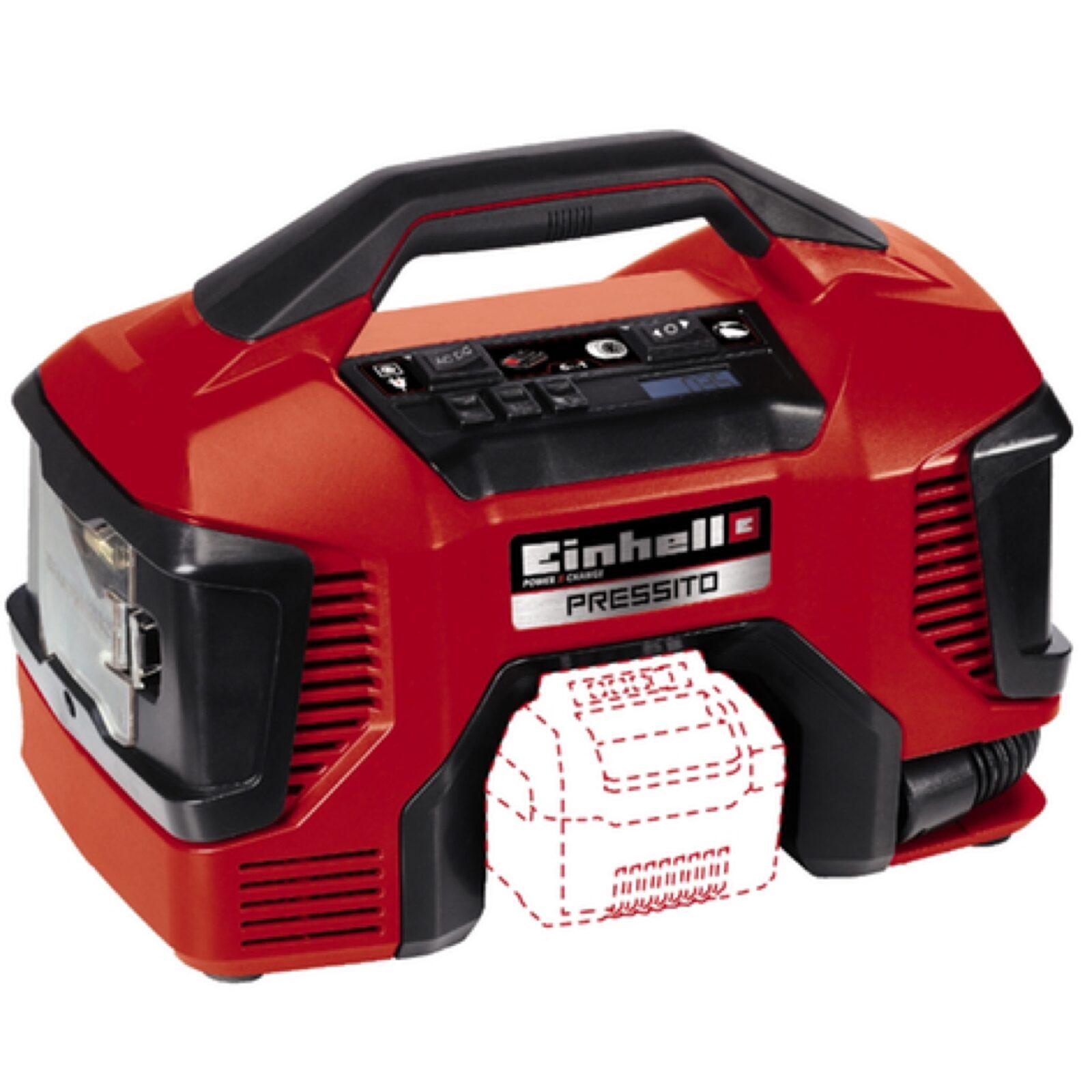 Kompressor Einhell 4020460; 18 V; 230 V (uten batteri og lader)