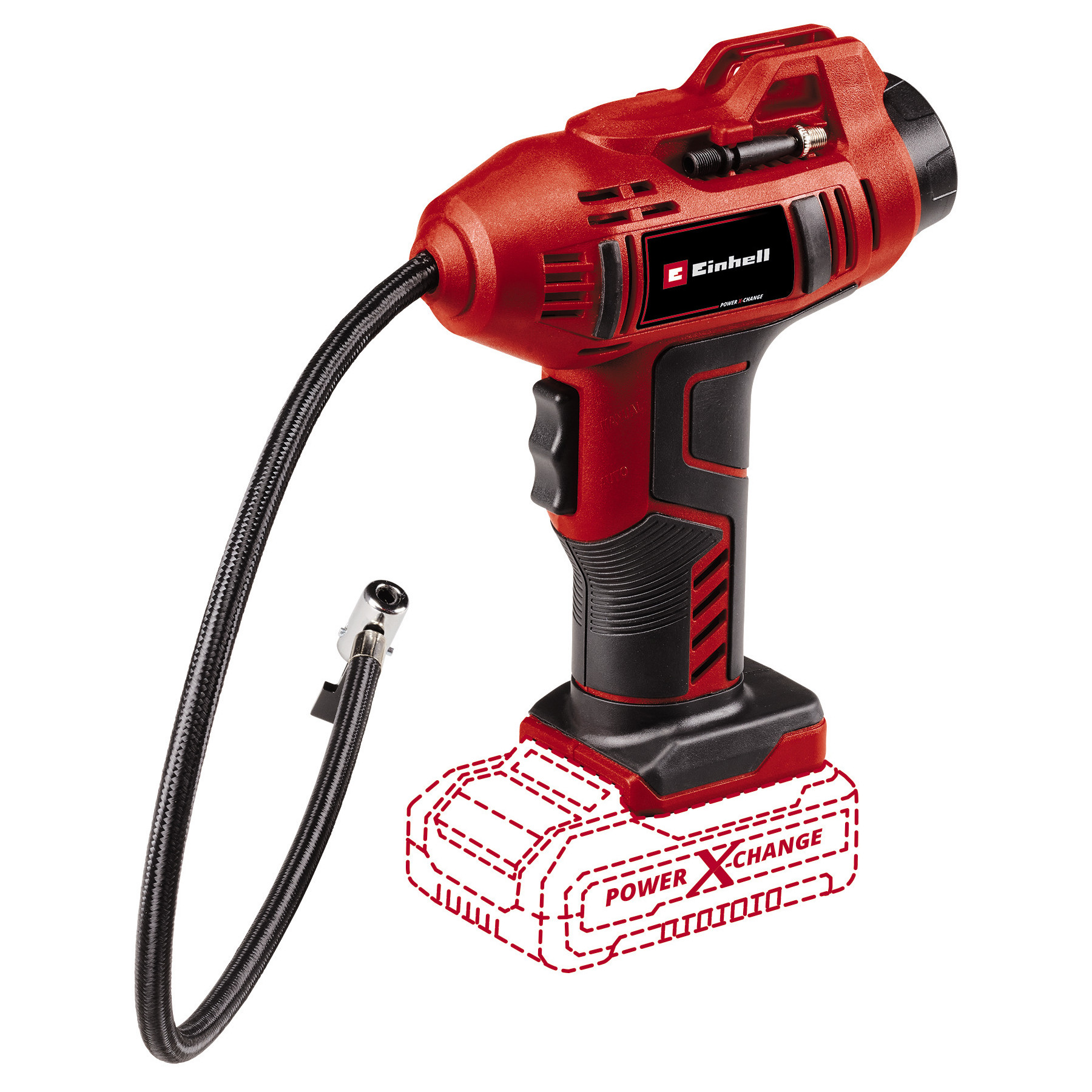Trådløs luftpumpe Einhell CE-CC 18 Li-Solo; 18 V (uten batteri og lader)