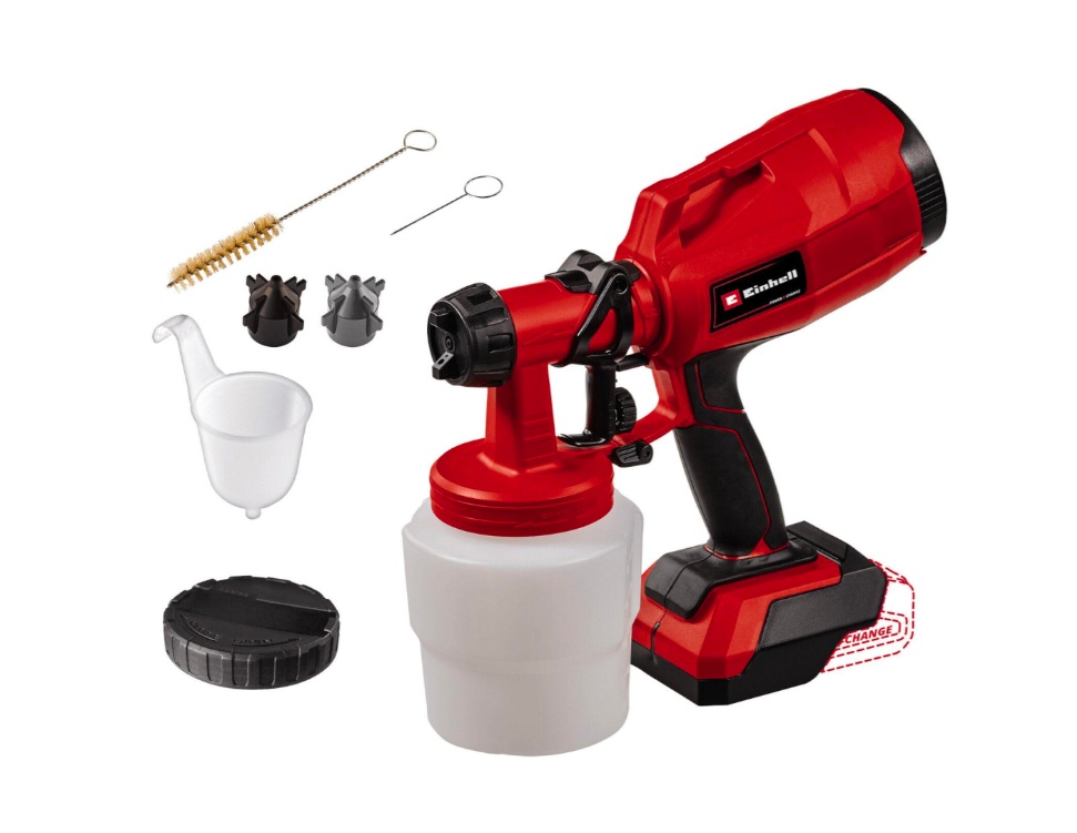 Lakksprøyte Einhell TC-SY 18/60 Li-Solo; 18 V; 0,8 l (uten batteri og lader)