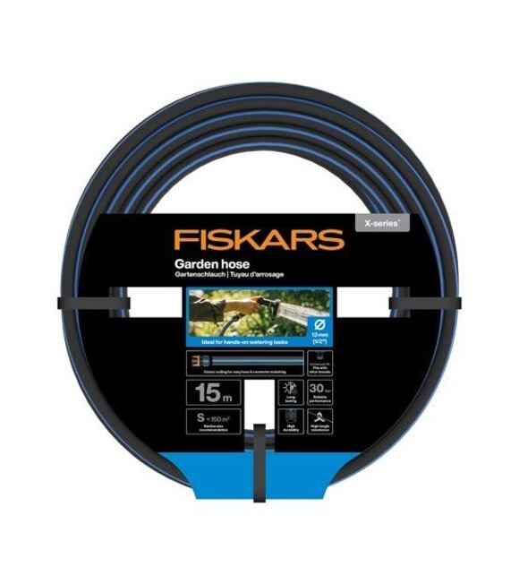 Vannslange Fiskars X-Series 1076044; 1/2''; 15 m
