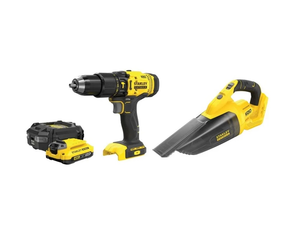Verktøysett Stanley SFMCK219D1-QW (SFMCD711+SFMCVH001B); 18 V; 1x2,0 Ah batt.