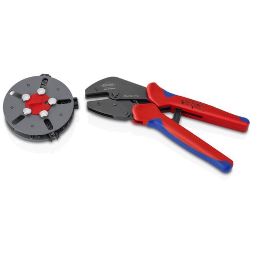 Crimpverktøy for isolerte kabeløyer og kontakter Knipex 973303; 250 mm + tillbehør