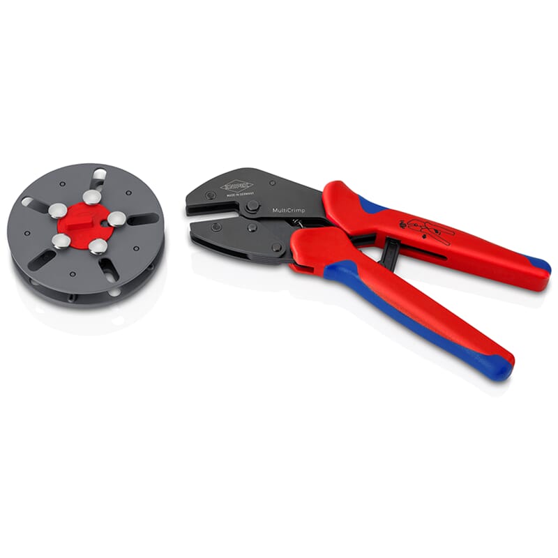Crimpverktøy for isolerte kabeløyer og kontakter Knipex&nbsp;9733LE; 250 mm
