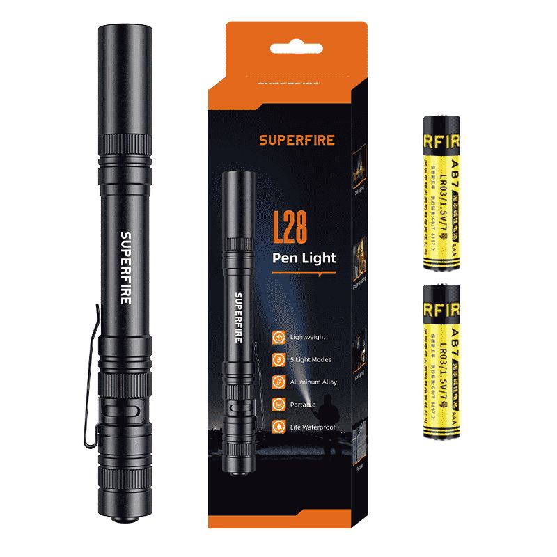 Lommelykt SUPERFIRE-L28; LED; 121 lm