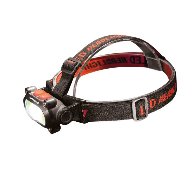 Hodelykt Tiross TS-1963; LED; 120/200 lm; 1x1,2 Ah batt.