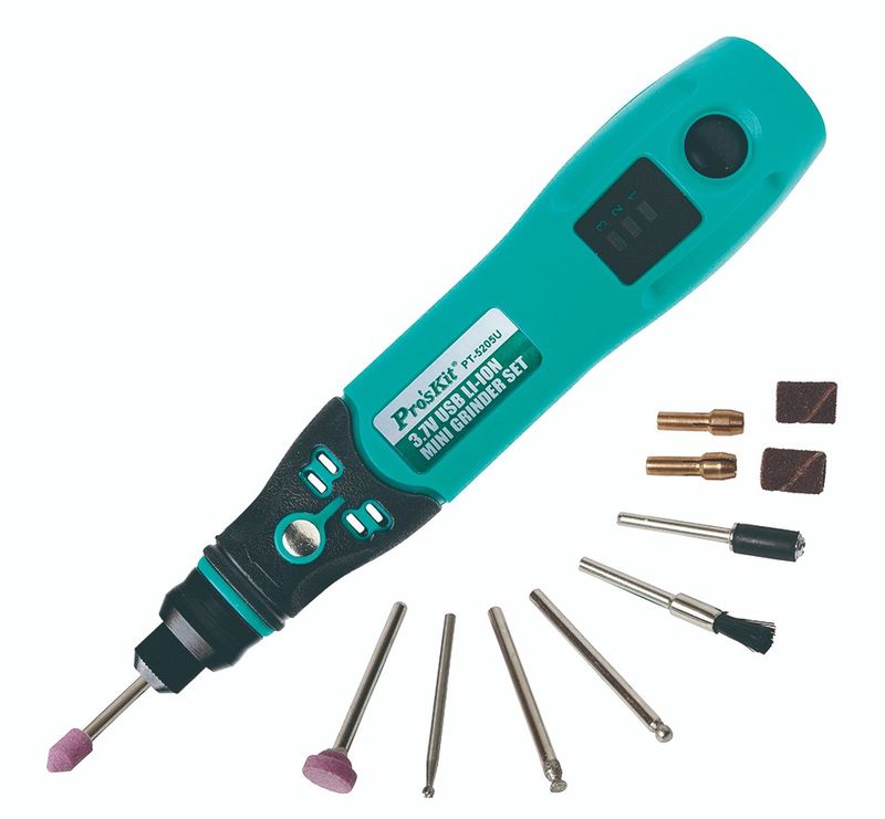 Graveringsverktøy ProsKit PT-5205U; 3,7 V; 1x0,6 Ah batt.