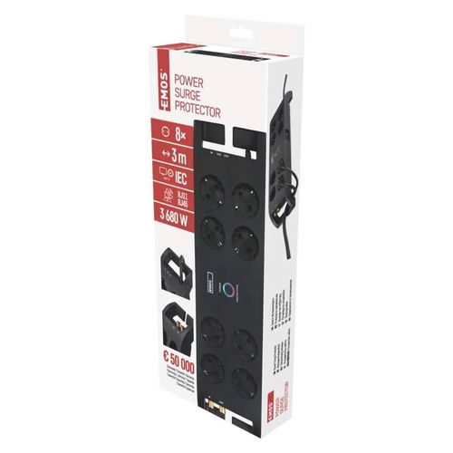 Forlengelsesledning Emos P54252; 3 m;&nbsp;3x1,5 mm²