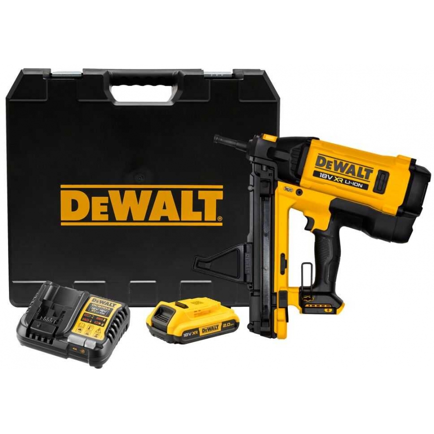 Batteridrevet dykkertpistol DeWalt DGN845D1-QW; 18 V; 1x2,0 Ah batt.