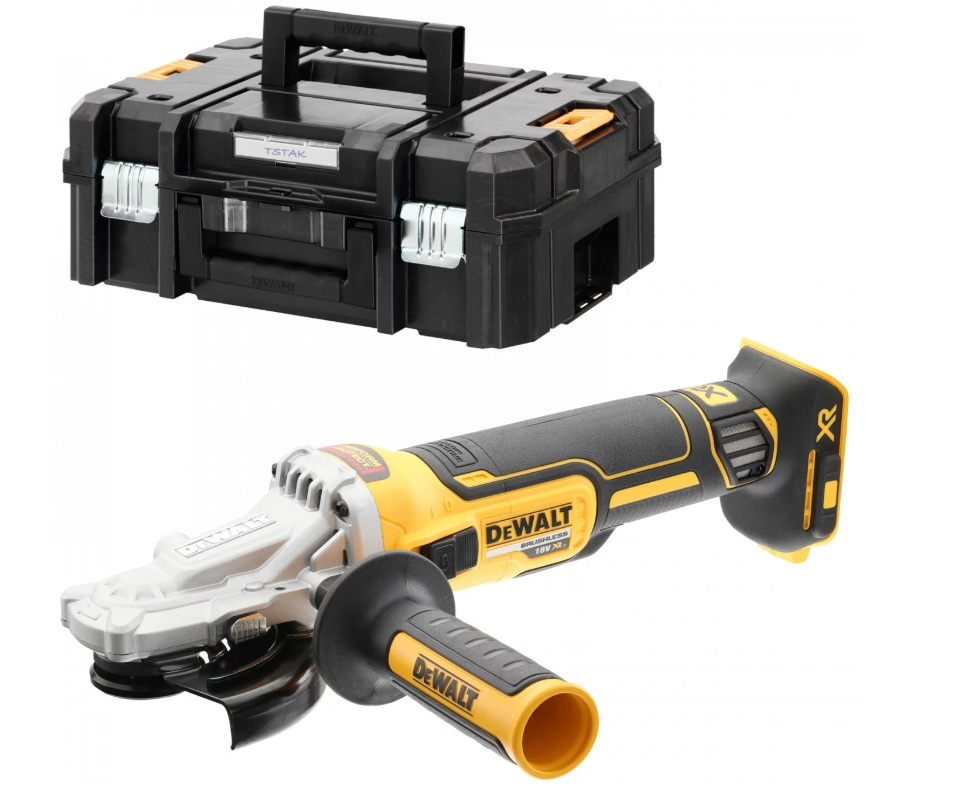 Vinkelsliper DeWalt DCG405FNT-XJ; 125 mm; 18 V (uten batteri og lader)