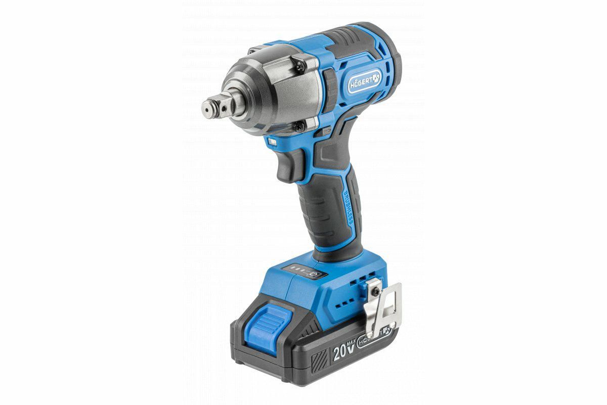Slagmuttertrekker Hogert HT2E2002X; 20 V; 2x2,0 Ah batt.