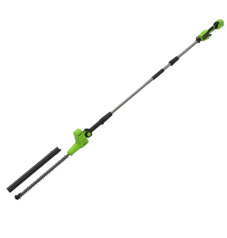 Teleskopisk hekksaks Greenworks G24PHT51II; 24 V (uten batteri og lader)
