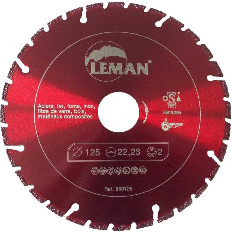 Diamantkappeskive LEMAN F950230; 230x22,23x2,4 mm