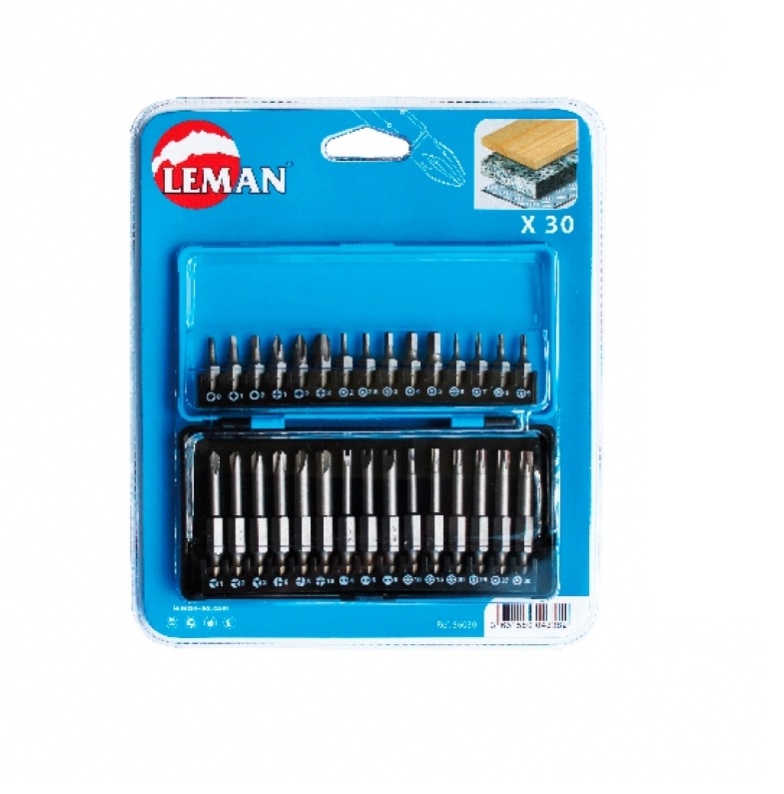 Skrutrekkersett LEMAN F56030; 30 stk