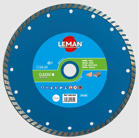 Diamantkappeskive LEMAN F882304; 230x22,23x2,8 mm