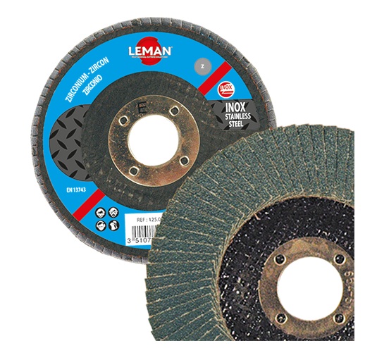 Lamellrondeller LEMAN F125.040Z; 125 mm; P40